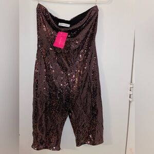 The Boutique Champagne Pink Diamond Romper